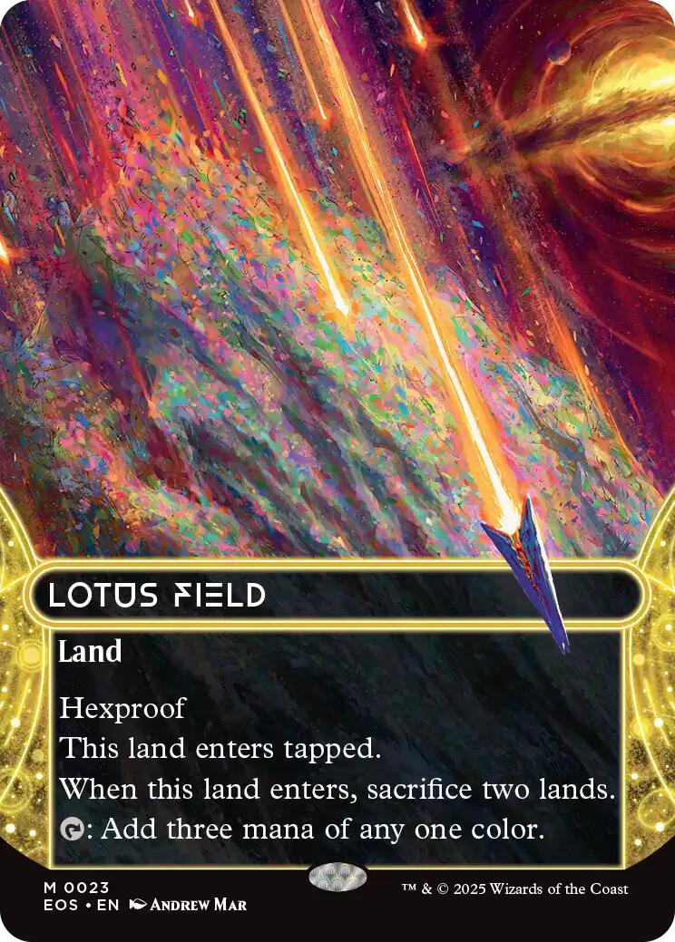 Lotus Field (0023) (Borderless) [Edge of Eternities: Stellar Sights] | Gear Gaming Fayetteville