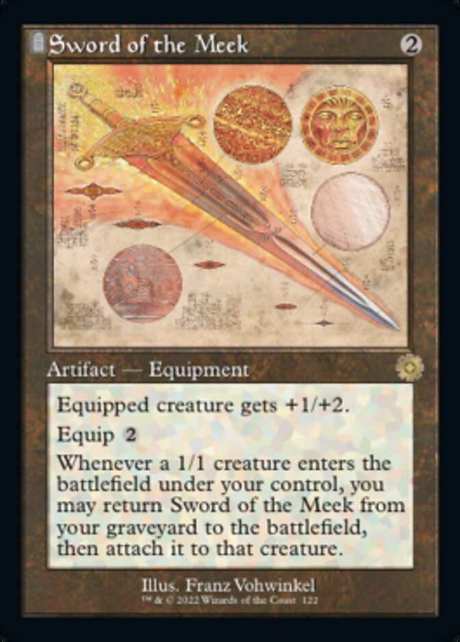 Sword of the Meek (Retro Schematic) [The Brothers' War Retro Artifacts] | Gear Gaming Fayetteville