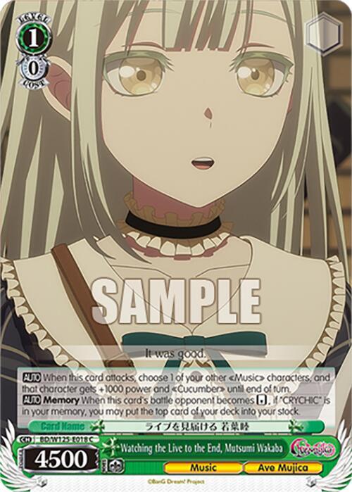 Watching the Live to the End, Mutsumi Wakaba - [MyGO!!!!! x Ave Mujica] | Gear Gaming Fayetteville