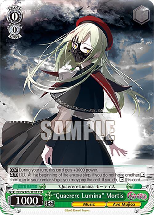 "Quaerere Lumina" Mortis - [MyGO!!!!! x Ave Mujica] | Gear Gaming Fayetteville