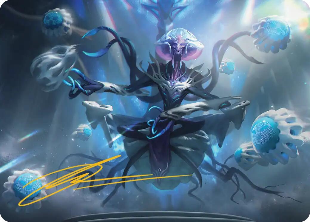 Mm'menon, the Right Hand Art Card (Gold-Stamped Signature) [Edge of Eternities Art Series] | Gear Gaming Fayetteville
