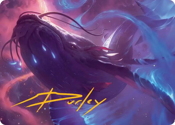 Starbreach Whale Art Card (Gold-Stamped Signature) [Edge of Eternities Art Series] | Gear Gaming Fayetteville
