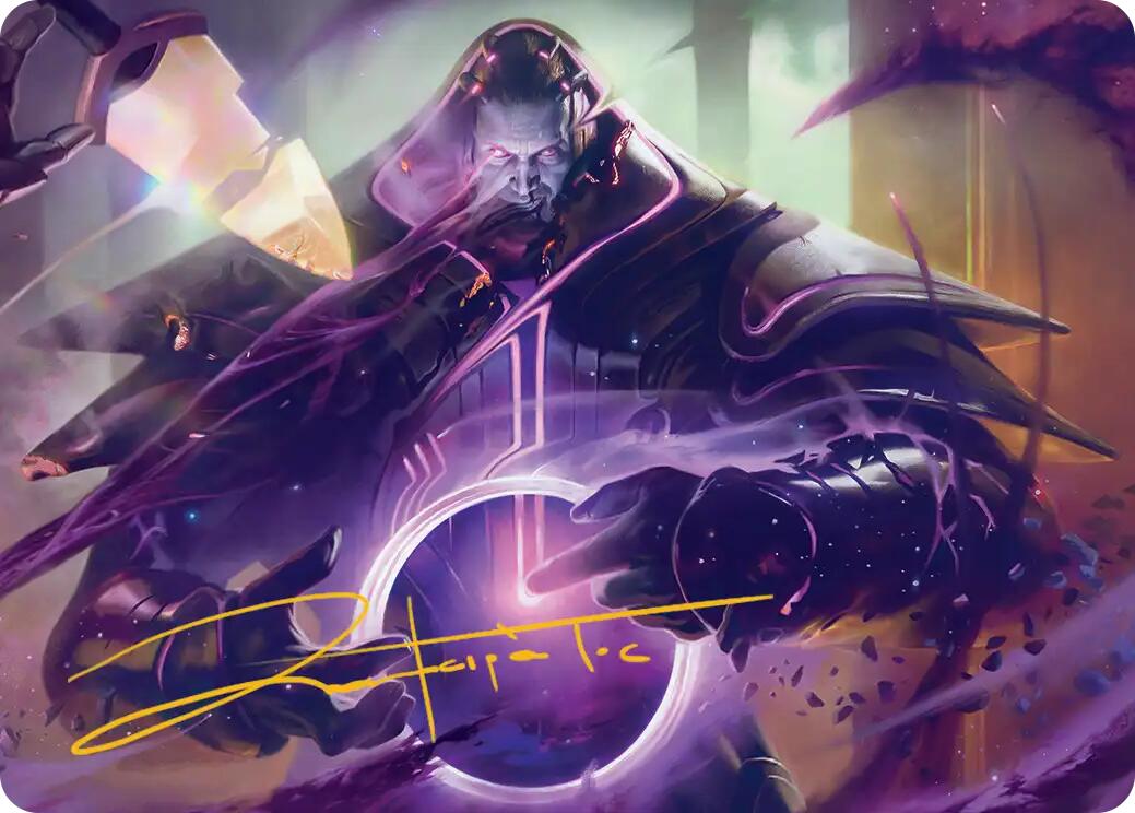 Embrace Oblivion Art Card (Gold-Stamped Signature) [Edge of Eternities Art Series] | Gear Gaming Fayetteville