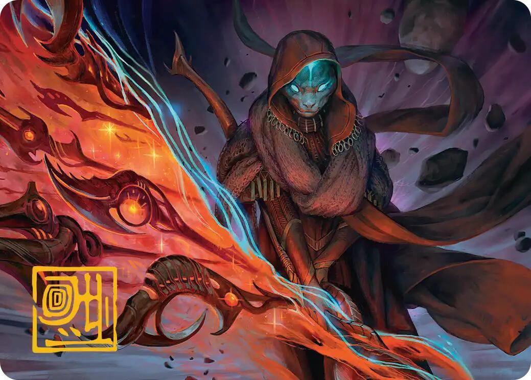 Weftstalker Ardent Art Card (Gold-Stamped Signature) [Edge of Eternities Art Series] | Gear Gaming Fayetteville