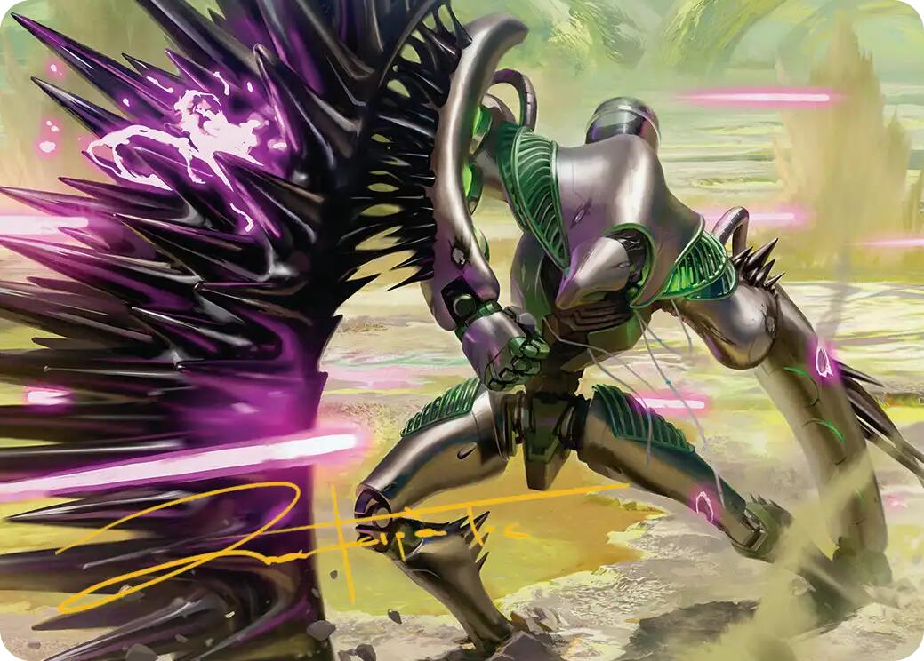 Tapestry Warden Art Card (Gold-Stamped Signature) [Edge of Eternities Art Series] | Gear Gaming Fayetteville