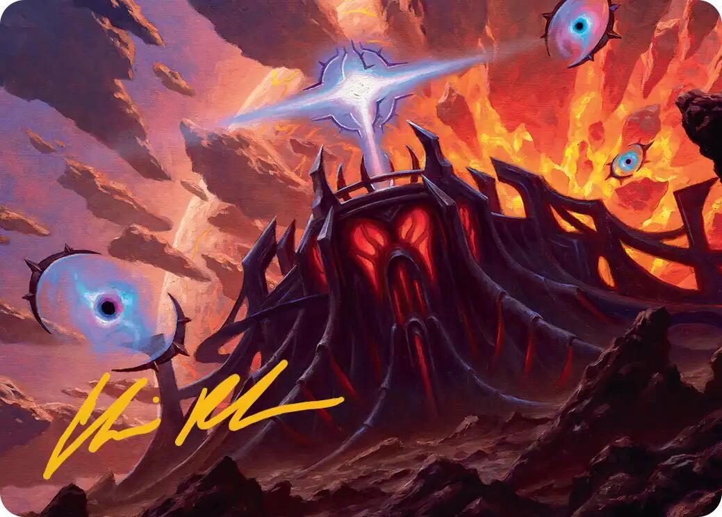 Secluded Starforge Art Card (Gold-Stamped Signature) [Edge of Eternities Art Series] | Gear Gaming Fayetteville