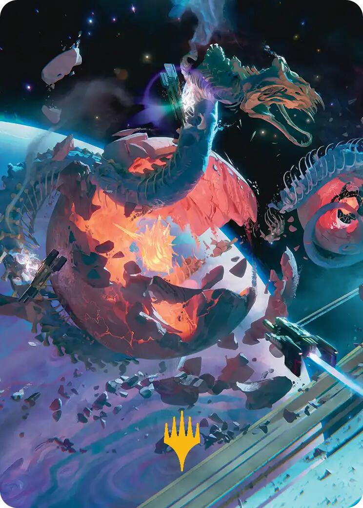 Scavenger Grounds Art Card (47/54) (Gold-Stamped Planeswalker Symbol) [Edge of Eternities Art Series] | Gear Gaming Fayetteville