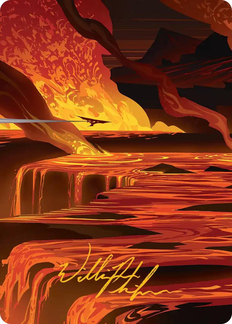 Blast Zone Art Card (Gold-Stamped Signature) [Edge of Eternities Art Series] | Gear Gaming Fayetteville