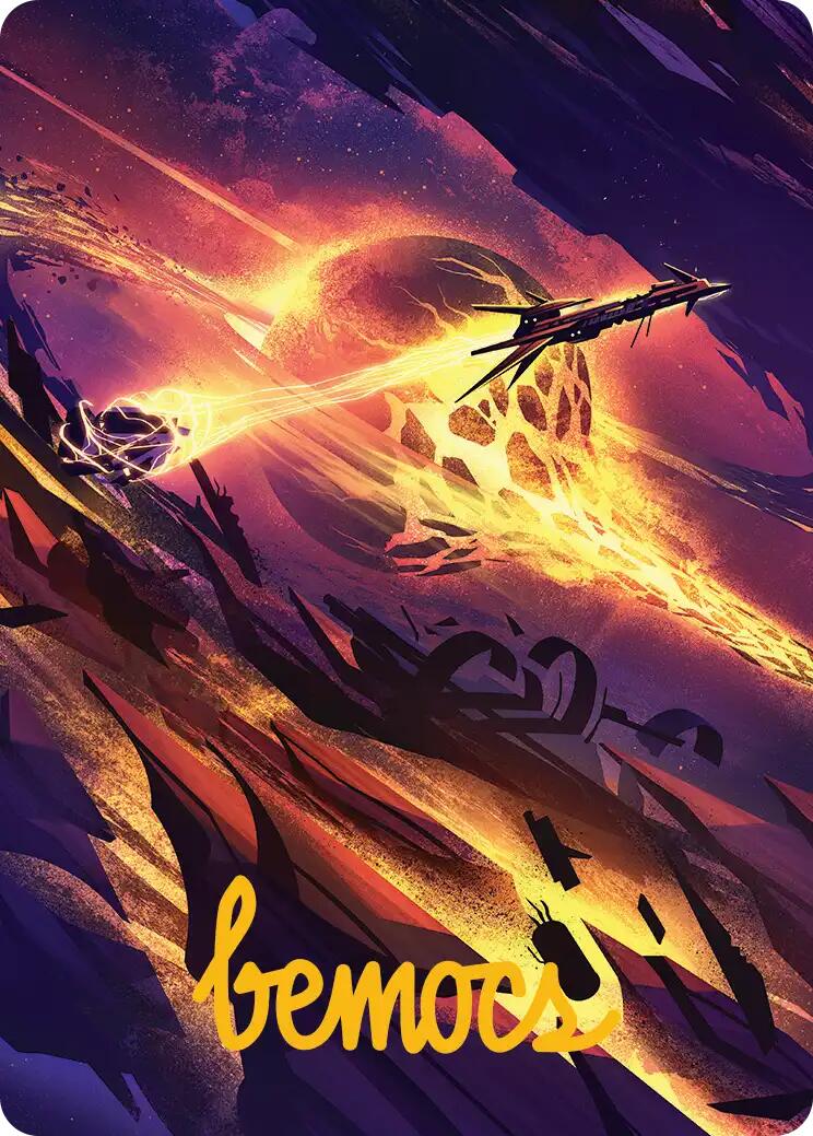 Scavenger Grounds Art Card (53/54) (Gold-Stamped Signature) [Edge of Eternities Art Series] | Gear Gaming Fayetteville