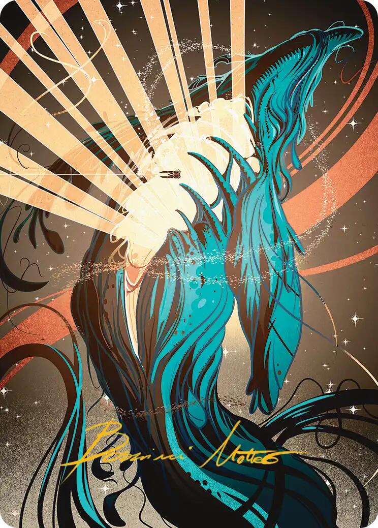 Swarmyard Art Card (Gold-Stamped Signature) [Edge of Eternities Art Series] | Gear Gaming Fayetteville