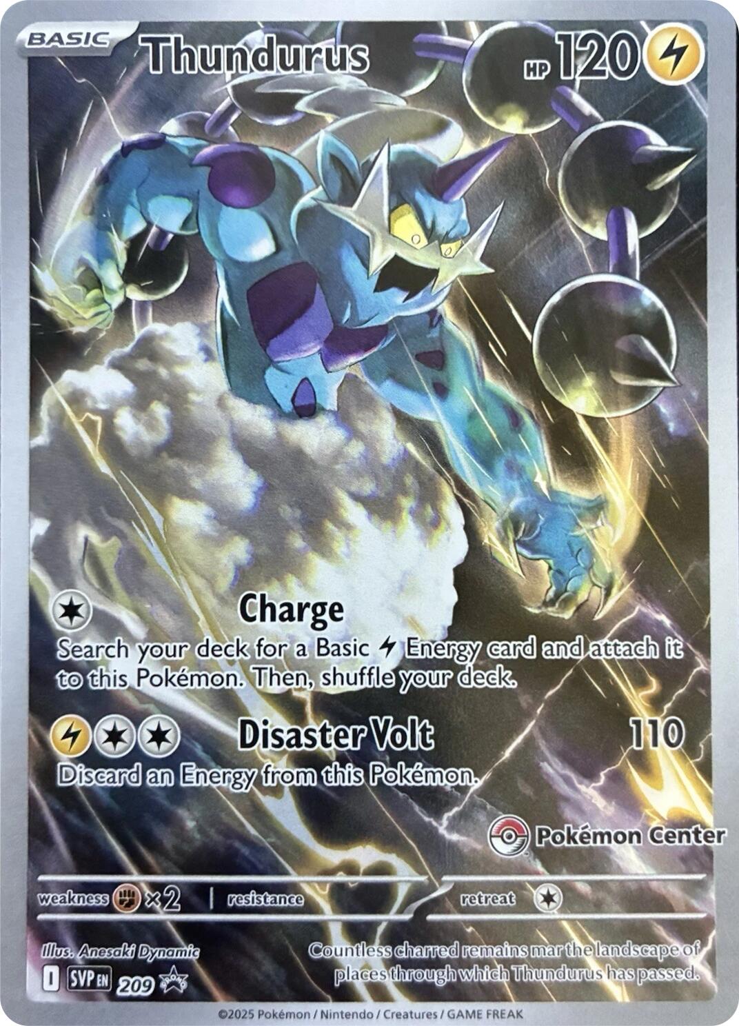 Thundurus (209) (Pokemon Center Exclusive) [Scarlet & Violet: Black Star Promos] | Gear Gaming Fayetteville