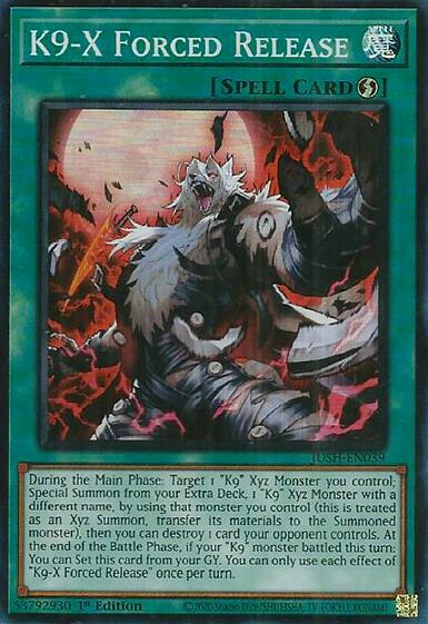 K9-X Forced Release [JUSH-EN039] Super Rare | Gear Gaming Fayetteville