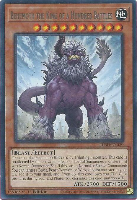 Behemoth the King of a Hundred Battles [JUSH-EN050] Rare | Gear Gaming Fayetteville