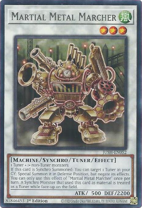 Martial Metal Marcher [JUSH-EN052] Rare | Gear Gaming Fayetteville