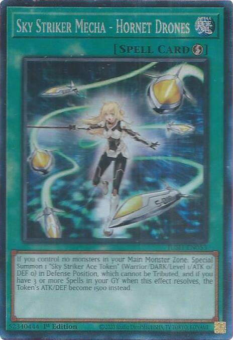 Sky Striker Mecha - Hornet Drones (CR) [JUSH-EN053] Collector's Rare | Gear Gaming Fayetteville