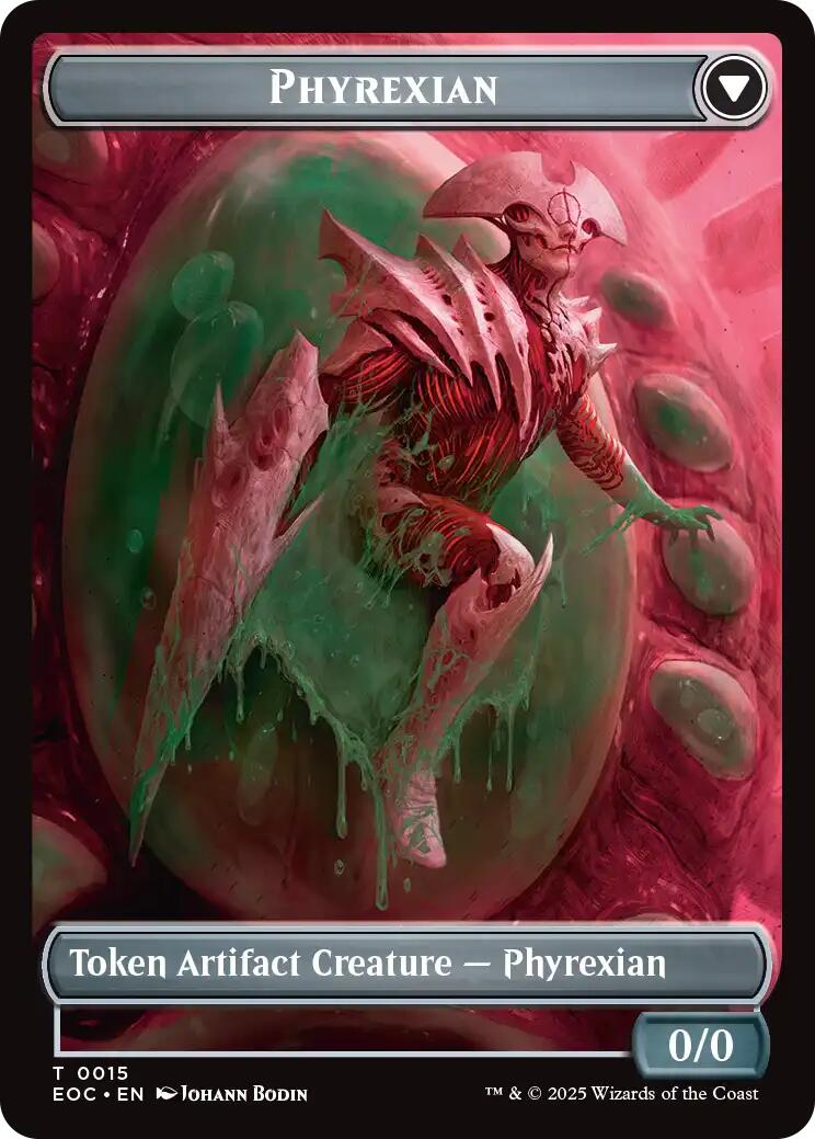 Incubator // Phyrexian Double-Sided Token [Edge of Eternities Commander Tokens] | Gear Gaming Fayetteville