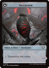 Incubator // Phyrexian Double-Sided Token [Edge of Eternities Commander Tokens] | Gear Gaming Fayetteville