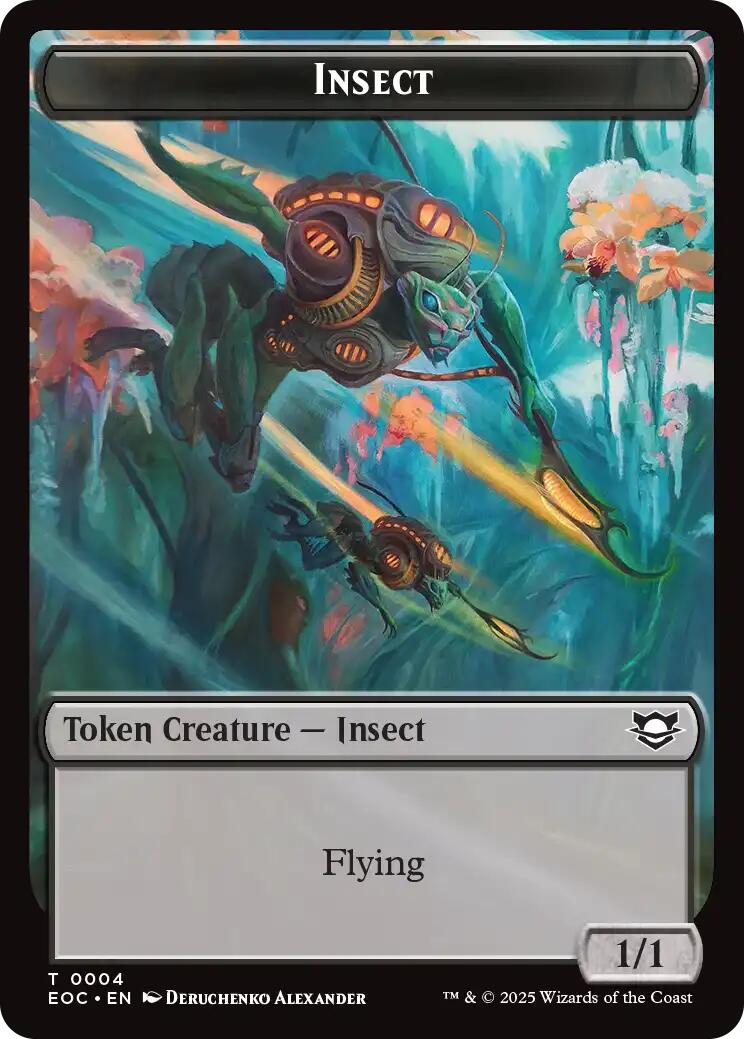 Insect // Elemental (0008) Double-Sided Token [Edge of Eternities Commander Tokens] | Gear Gaming Fayetteville