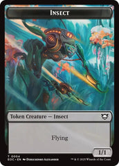 Insect // Elemental (0008) Double-Sided Token [Edge of Eternities Commander Tokens] | Gear Gaming Fayetteville