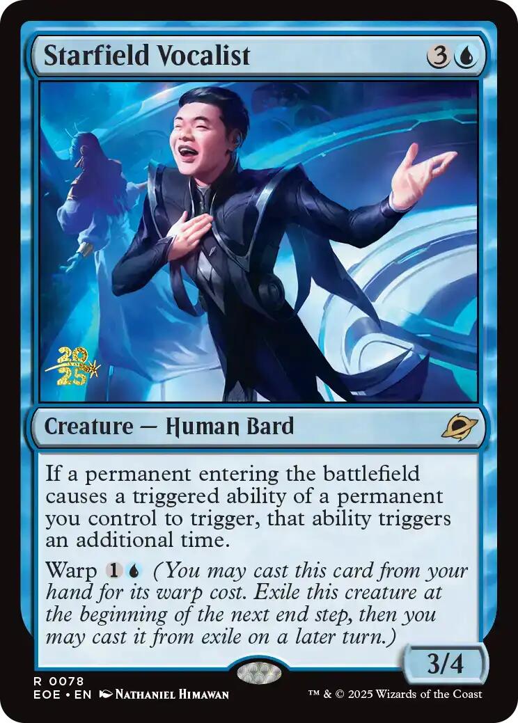 Starfield Vocalist [Edge of Eternities Prerelease Promos] | Gear Gaming Fayetteville