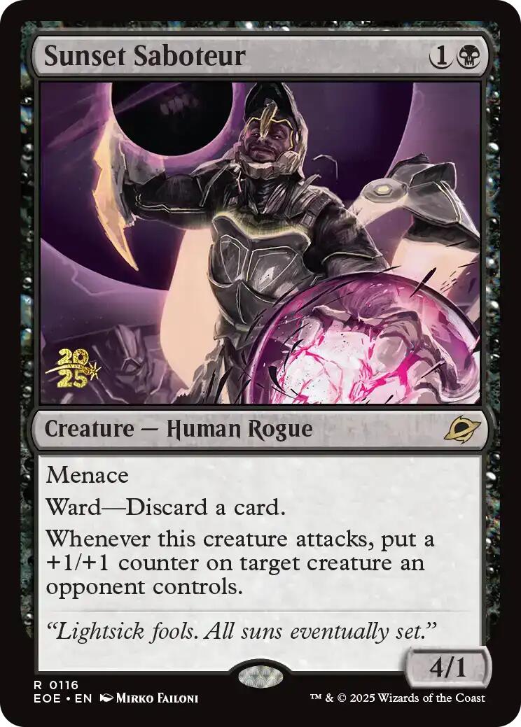 Sunset Saboteur [Edge of Eternities Prerelease Promos] | Gear Gaming Fayetteville