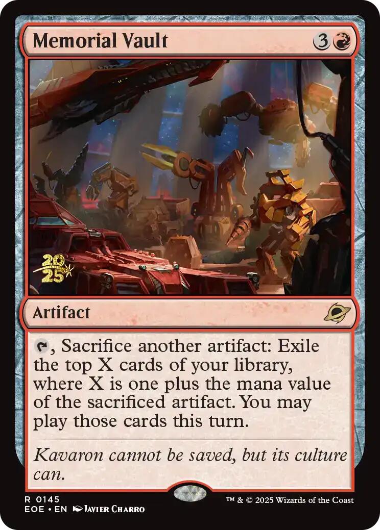 Memorial Vault [Edge of Eternities Prerelease Promos] | Gear Gaming Fayetteville