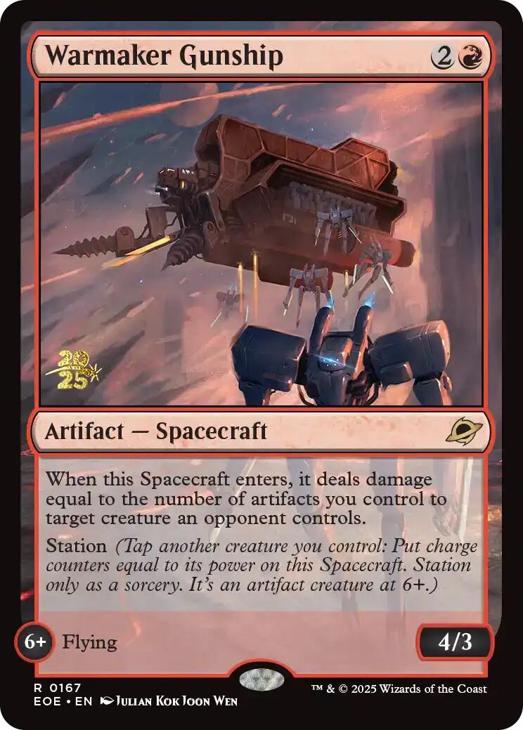 Warmaker Gunship [Edge of Eternities Prerelease Promos] | Gear Gaming Fayetteville