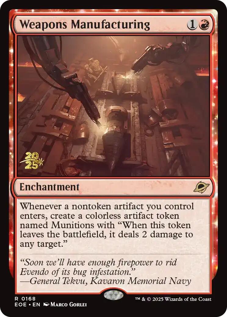 Weapons Manufacturing [Edge of Eternities Prerelease Promos] | Gear Gaming Fayetteville