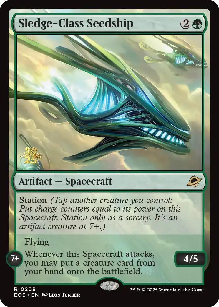 Sledge-Class Seedship [Edge of Eternities Prerelease Promos] | Gear Gaming Fayetteville