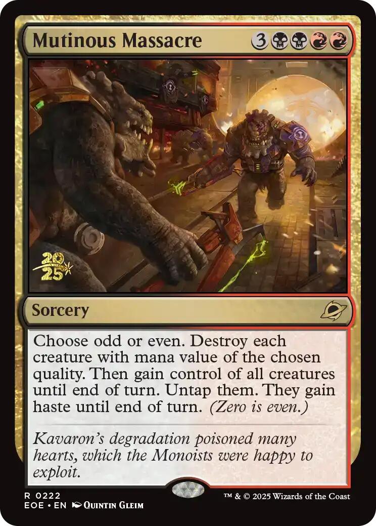 Mutinous Massacre [Edge of Eternities Prerelease Promos] | Gear Gaming Fayetteville