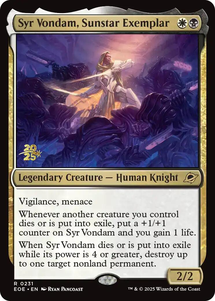 Syr Vondam, Sunstar Exemplar [Edge of Eternities Prerelease Promos] | Gear Gaming Fayetteville