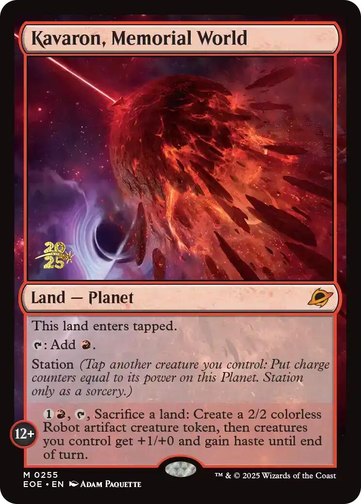 Kavaron, Memorial World [Edge of Eternities Prerelease Promos] | Gear Gaming Fayetteville