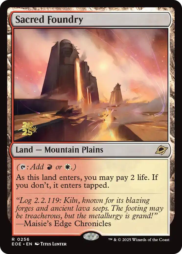 Sacred Foundry [Edge of Eternities Prerelease Promos] | Gear Gaming Fayetteville