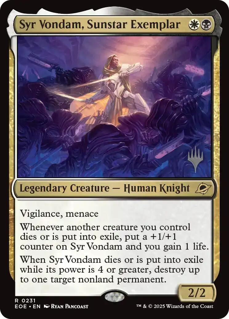 Syr Vondam, Sunstar Exemplar [Edge of Eternities Promo Pack] | Gear Gaming Fayetteville