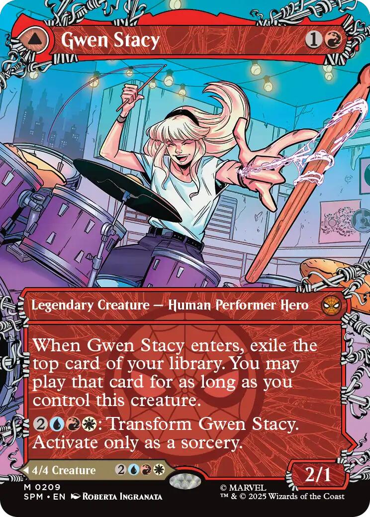 Gwen Stacy (0209) (Borderless) [Marvel's Spider-Man] | Gear Gaming Fayetteville