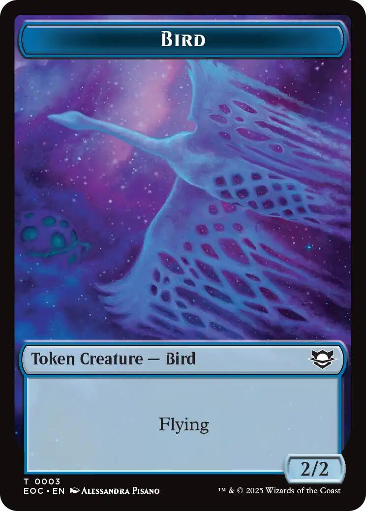 Bird // Pest Double-Sided Token [Edge of Eternities Commander Tokens] | Gear Gaming Fayetteville
