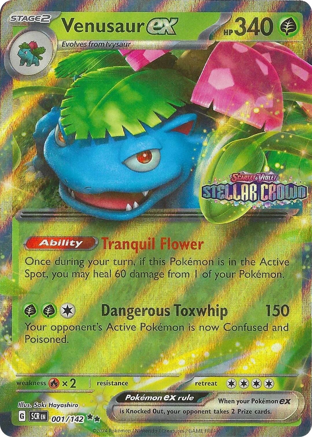 Venusaur ex (001/142) (Stellar Crown Stamp) [Miscellaneous Cards] | Gear Gaming Fayetteville