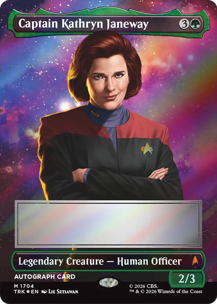 Captain Kathryn Janeway (Borderless) (Signed) [Star Trek] | Gear Gaming Fayetteville