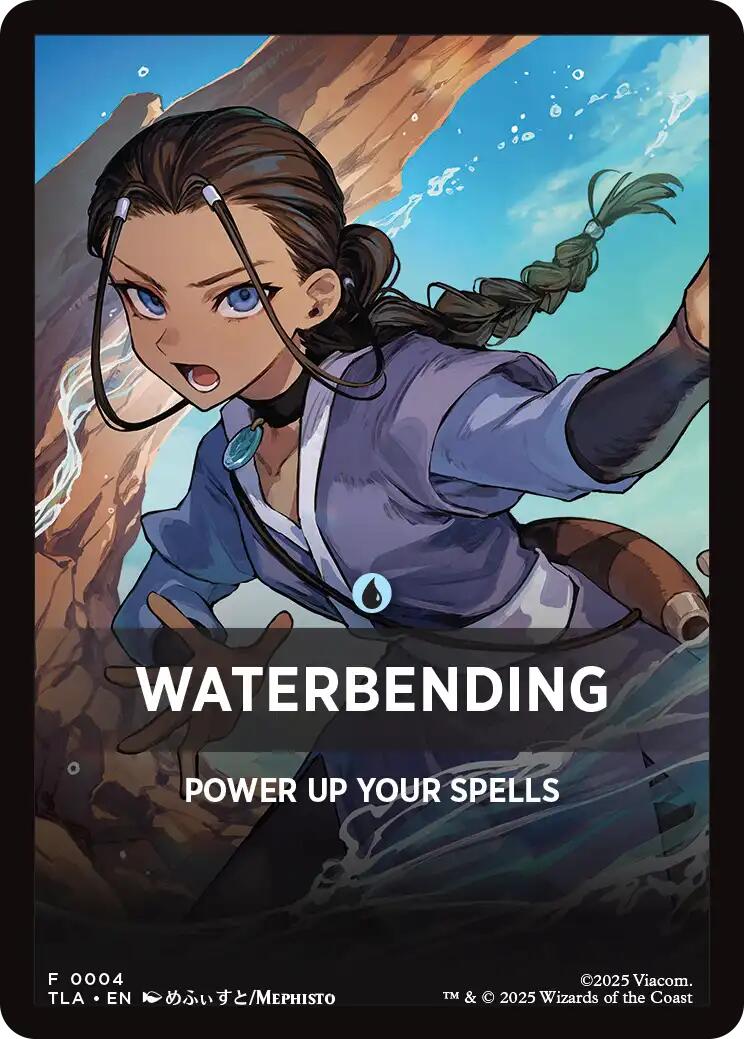 Waterbending Theme Card [Avatar: The Last Airbender Tokens] | Gear Gaming Fayetteville