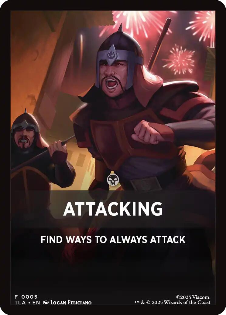 Attacking Theme Card [Avatar: The Last Airbender Tokens] | Gear Gaming Fayetteville