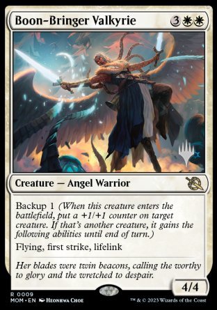 Boon-Bringer Valkyrie (Promo Pack) [March of the Machine Promos] | Gear Gaming Fayetteville