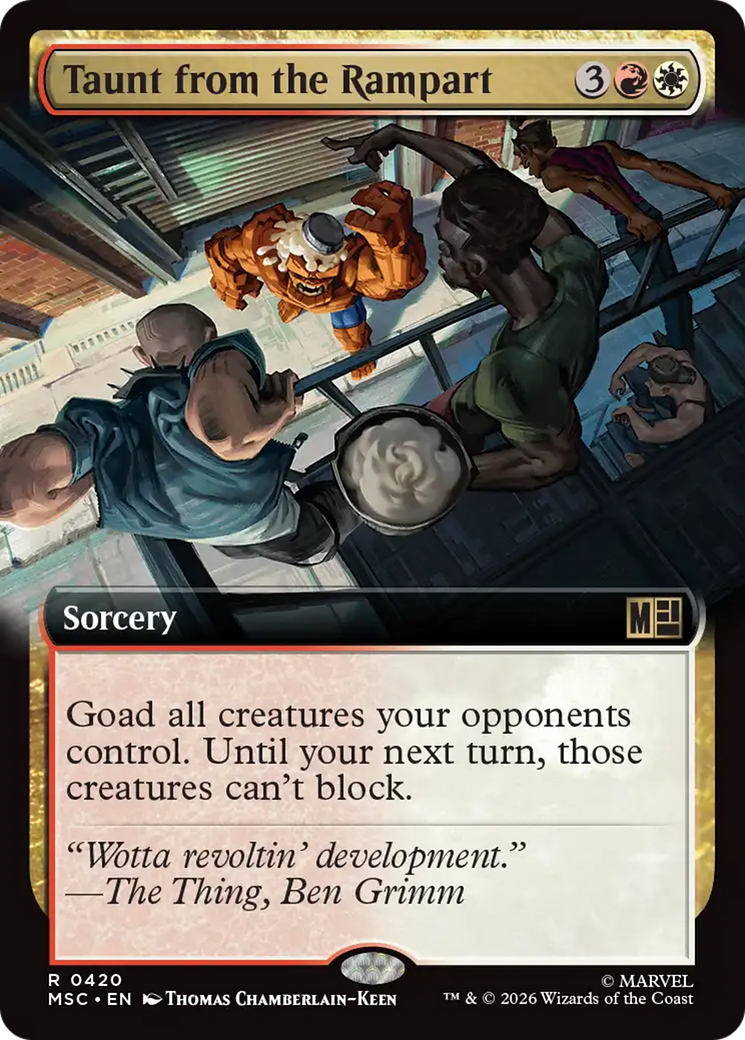 Taunt from the Rampart (Extended Art) [Marvel Super Heroes Commander] | Gear Gaming Fayetteville