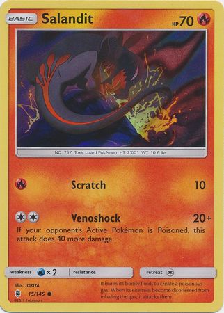 Salandit (15/145) (Collection Promo) [Sun & Moon: Guardians Rising] | Gear Gaming Fayetteville