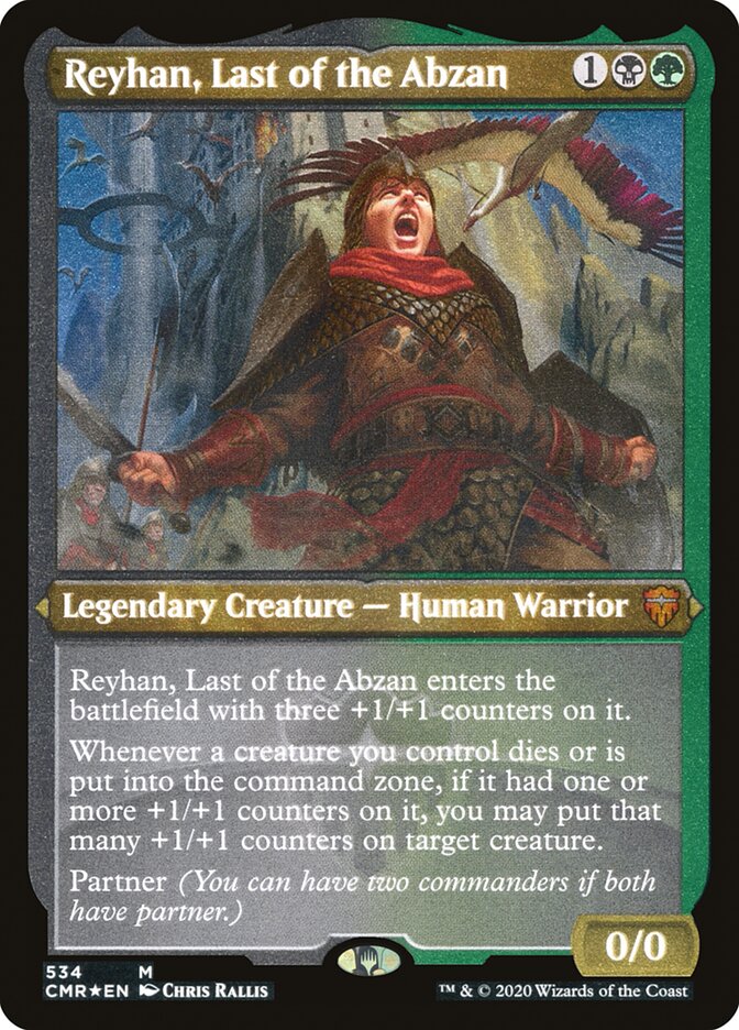 Reyhan, Last of the Abzan (Etched) [Commander Legends] | Gear Gaming Fayetteville
