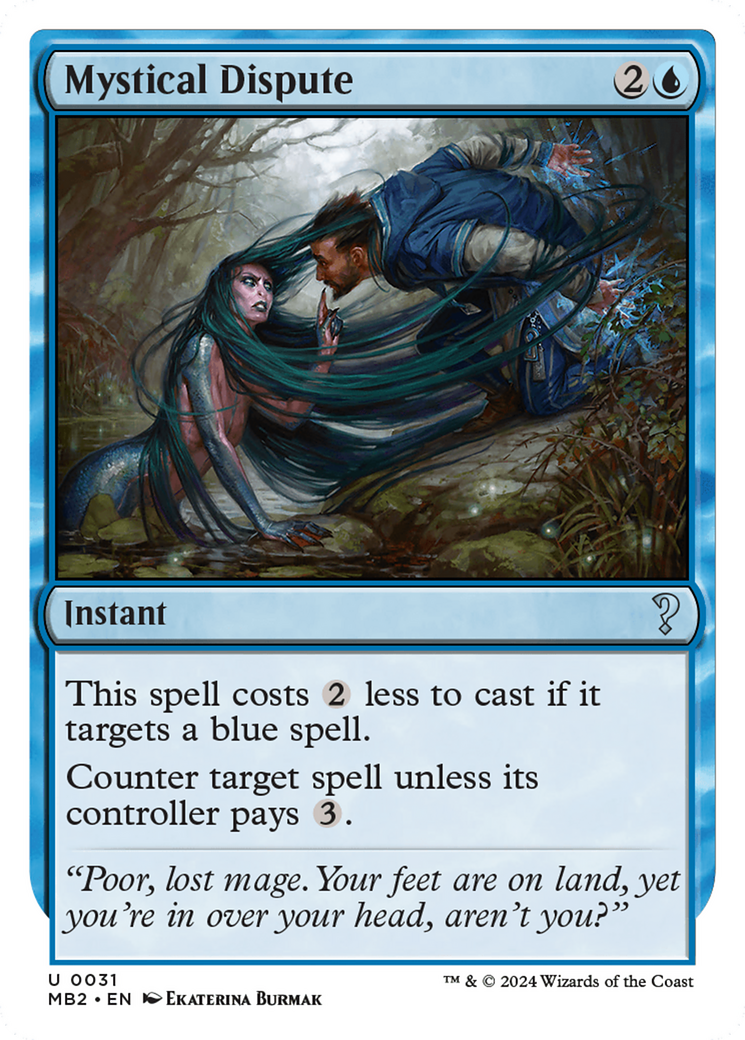 Mystical Dispute (White Border) [Mystery Booster 2] | Gear Gaming Fayetteville