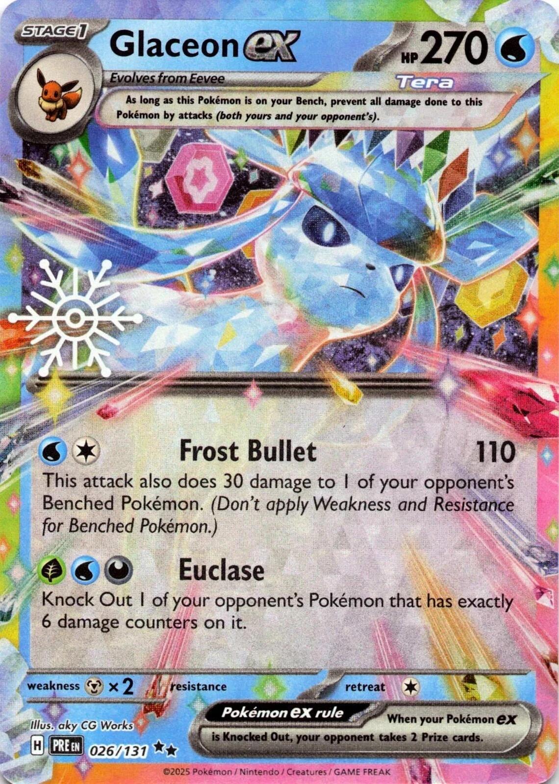 Glaceon ex (026/131) (Holiday Calendar) [Miscellaneous Cards] | Gear Gaming Fayetteville