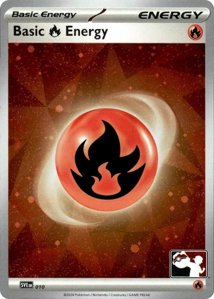 Basic Fire Energy (010) (Cosmos Holo) [Prize Pack Series Seven] | Gear Gaming Fayetteville