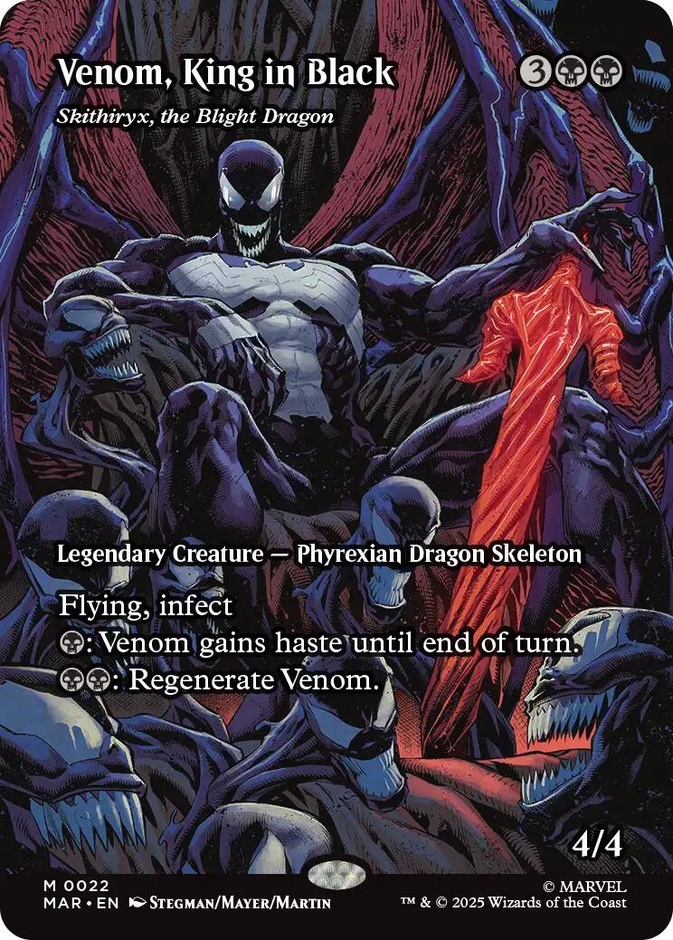Venom, King in Black - Skithiryx, the Blight Dragon (Borderless) [Marvel's Spider-Man: Eternal-Legal] | Gear Gaming Fayetteville