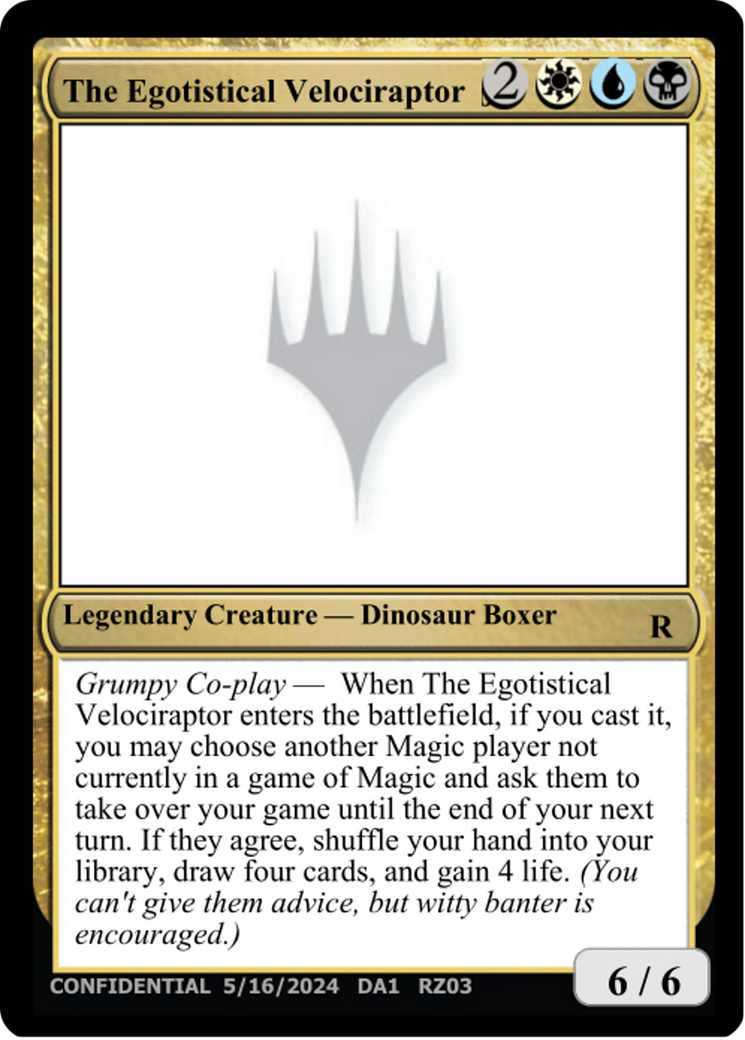 The Egotistical Velociraptor [Mystery Booster 2 Playtest Cards] | Gear Gaming Fayetteville