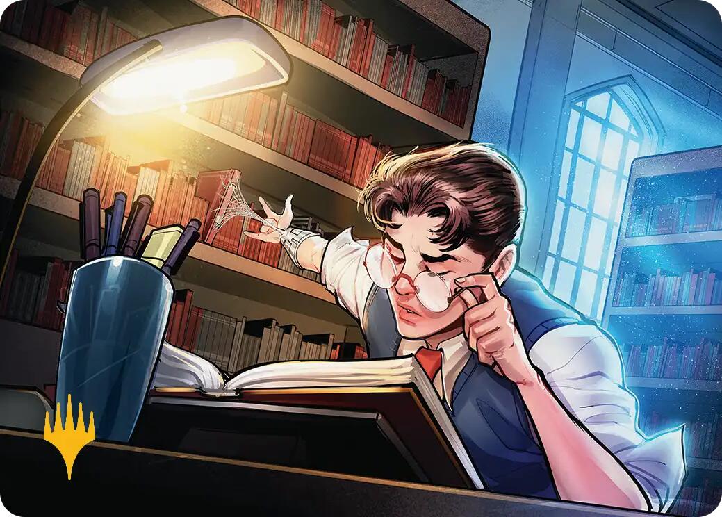 Peter Parker Art Card (33/54) (Gold-Stamped Planeswalker Symbol) [Marvel's Spider-Man Art Series] | Gear Gaming Fayetteville